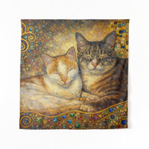 Beste Kattenvrienden geïnspireerd door Klimt