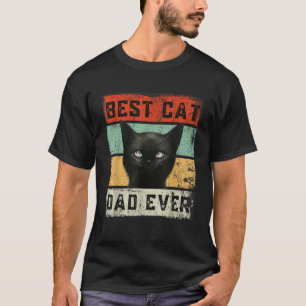 Beste kattevader ooit grappige  Retro depressie S T-shirt