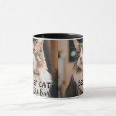 Beste kattevader ooit Moderne Aangepaste Foto en K Mok (Midden)