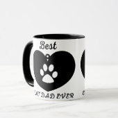 Beste kattevader ooit Moderne Aangepaste Foto en K Mok (Voorkant links)