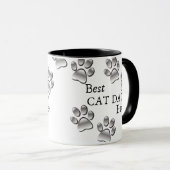 Beste kattevader ooit Moderne Aangepaste Foto en K Mok (Voorkant rechts)