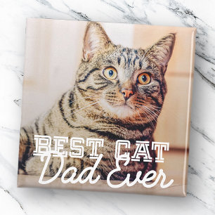 Beste kattevader ooit Moderne aangepaste foto Magneet