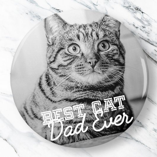 Beste kattevader ooit Moderne aangepaste foto Magneet