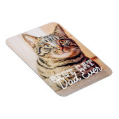 Beste kattevader ooit Moderne aangepaste foto Magneet (Rechterzijde)