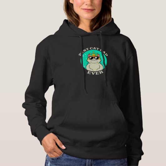 Beste kattevader ooit - Nieuwe kat in New Kitten Hoodie (Voorkant)