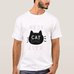 Beste kattevader ooit zwarte kat t-shirt