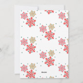 Beste kerst ooit verlovingsaankondiging met drie f feestdagenkaart (Achterkant)