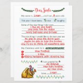 Beste kerstbrief Briefpapier (Voorkant / Achterkant)