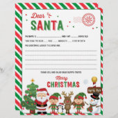 Beste kerstbrief, wenslijst voor kinderen (Voorkant / Achterkant)