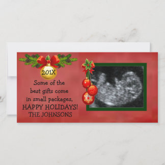 Beste Kerstcadeau Echografie Foto Feestdagenkaart