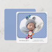 Beste kerstcadeau ooit Fotogeboorteaankondiging Aankondiging (Voorkant / Achterkant)