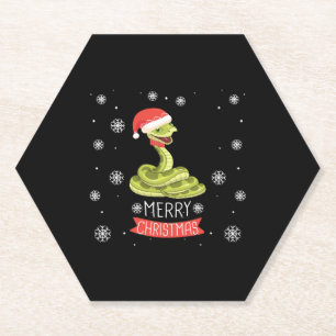 Beste kerstdag ooit met mijn slang, beste Shirten Kartonnen Onderzetters