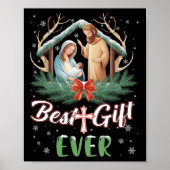 Beste kerstkool Jezus Nativiteit Scene Chri Poster (Voorkant)