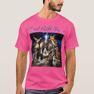 Beste kerstkool Jezus Nativiteit Scene Chri T-shirt
