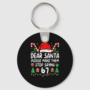 Beste Kerstman 67 Grappig Kerstmis Zes Zeven 6-7 M Sleutelhanger