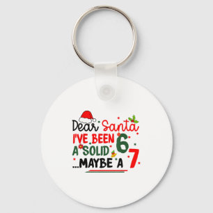 Beste Kerstman 67 Grappige Kerstmis Zes Zeven 6-7  Sleutelhanger