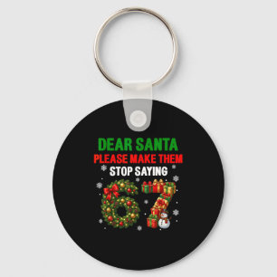 Beste Kerstman 67 Grappige Kerstmis Zes Zeven 6-7 Sleutelhanger