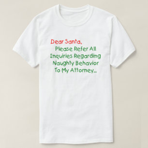 Beste Kerstman Advocaat - Grappige Kerstbrief T-shirt