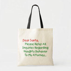 Beste Kerstman Advocaat - Grappige Kerstbrief Tote Bag