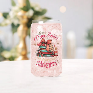 Beste Kerstman, Alleen mijn boeken waren stout Blikvorm Glas