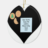 Beste kerstman, alsjeblieft, breng speelgoed mee keramisch ornament (Links)