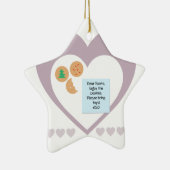 Beste kerstman, alsjeblieft, breng speelgoed mee keramisch ornament (Rechts)