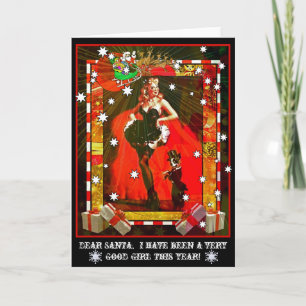 Beste Kerstman, ben ik een zeer Goed Meisje Feestdagen Kaart