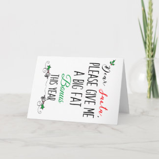 Beste Kerstman Bonus Wenskaart Kaart