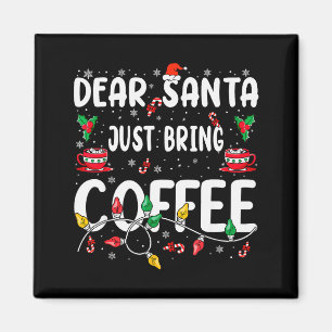 Beste Kerstman Breng gewoon koffie Kerstkoffie Lie Magneet