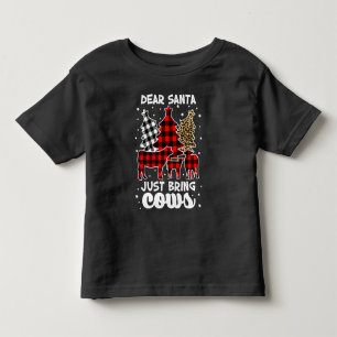 Beste kerstman, breng Koeien kerstbuffel mee Kinder Shirts