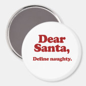 Beste Kerstman, Define Naughty Magneet (Voorkant / Achterkant)