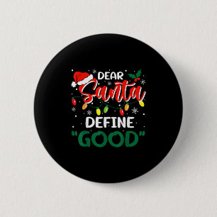 Beste Kerstman Definieer Goed Kerst Familie Matche Ronde Button 5,7 Cm