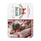 Beste Kerstman Definieer "Goed" Leuke Kerstfoto Magneet (Verticaal)