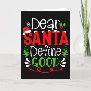 Beste Kerstman Definieer Goede Kerst Humor Citaten Kaart
