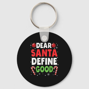 Beste Kerstman Definieer Goede Kerst Misdadig Pyja Sleutelhanger