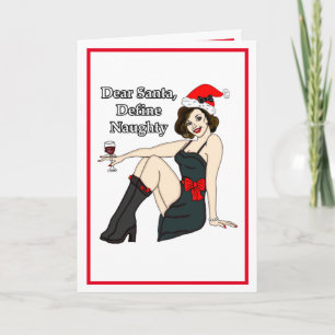 Beste Kerstman, Definieer Stout   Kersthumor Kaart