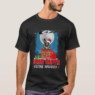 Beste Kerstman Definieer Stoute Duitse Herdershond T-shirt