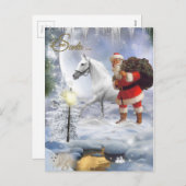 Beste kerstman feestdagenkaart (Voorkant / Achterkant)