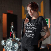 Beste kerstman, goed wit script t-shirt