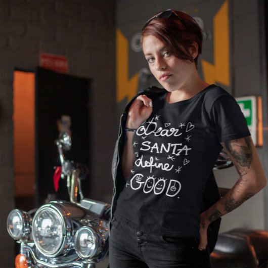 Beste kerstman, goed wit script t-shirt