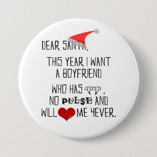Beste Kerstman... - grote knop Ronde Button 7,6 Cm