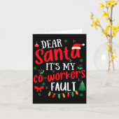 Beste Kerstman Het is de schuld van mijn collega G Kaart (Gele Bloem)