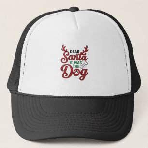 Beste Kerstman Het Was De Hond Kerst T-Shirt Ontwe Trucker Pet