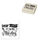 Beste kerstman, het was de hond 	rubberstempel (Gestempeld)