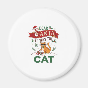 Beste Kerstman Het Was Kat Oranje Kerst Ornament Magneet