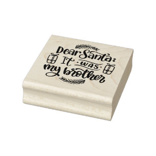 Beste Kerstman, het was mijn broer Rubberstempel