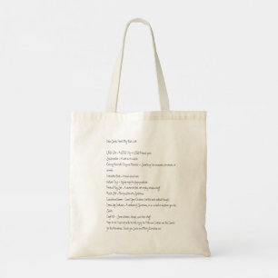 Beste Kerstman, Hier is mijn verlanglijstje - Canv Tote Bag