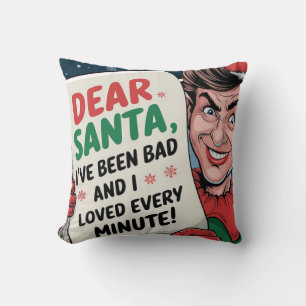 Beste Kerstman, ik ben slecht Kerst Elf Leuk Desig Kussen