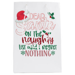 Beste kerstman, ik betreur niets medium cadeauzakje