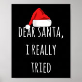 Beste kerstman, ik heb echt een grappige kerst gep poster (Voorkant)